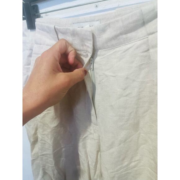 SPLENDID Beige Off-White Pull On Wide-Leg Delancey Trousers Pants Size XS - Picture 5 of 12